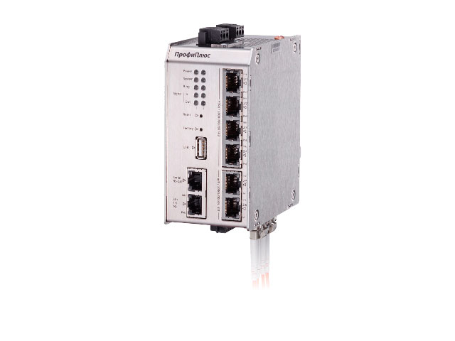 7-портовый промышленный гигабитный коммутатор Ethernet ПрофиПлюс РТ735919 с усиленной защитой данных