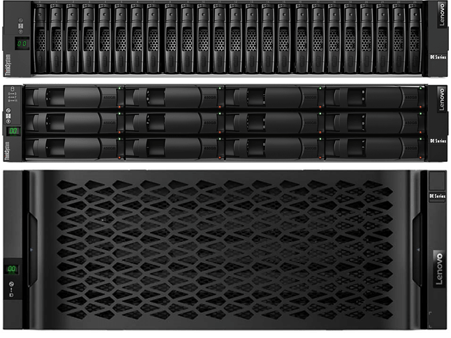 Гибридный массив Lenovo ThinkSystem DE4000H